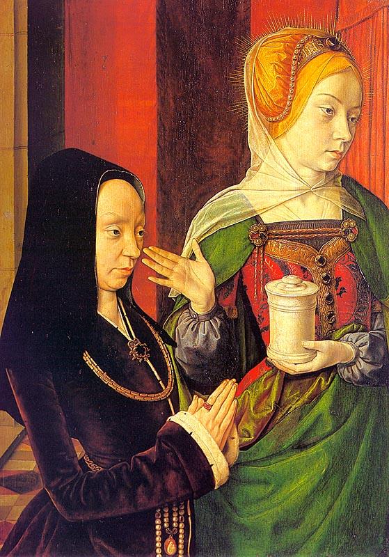 Jean Hey Madeline of Burgundy oil painting image